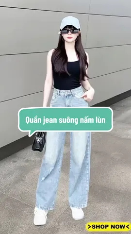 Quần Jean Nữ Suông Ống Rộng Phong Cách Hàn Quốc ,Cho Nấm Lùn 1m50 Chất Liệu Thoải Mái. #quanjeanongrong #quanjeansuong #thoitrangnamlun #thoitrangnu #viral 