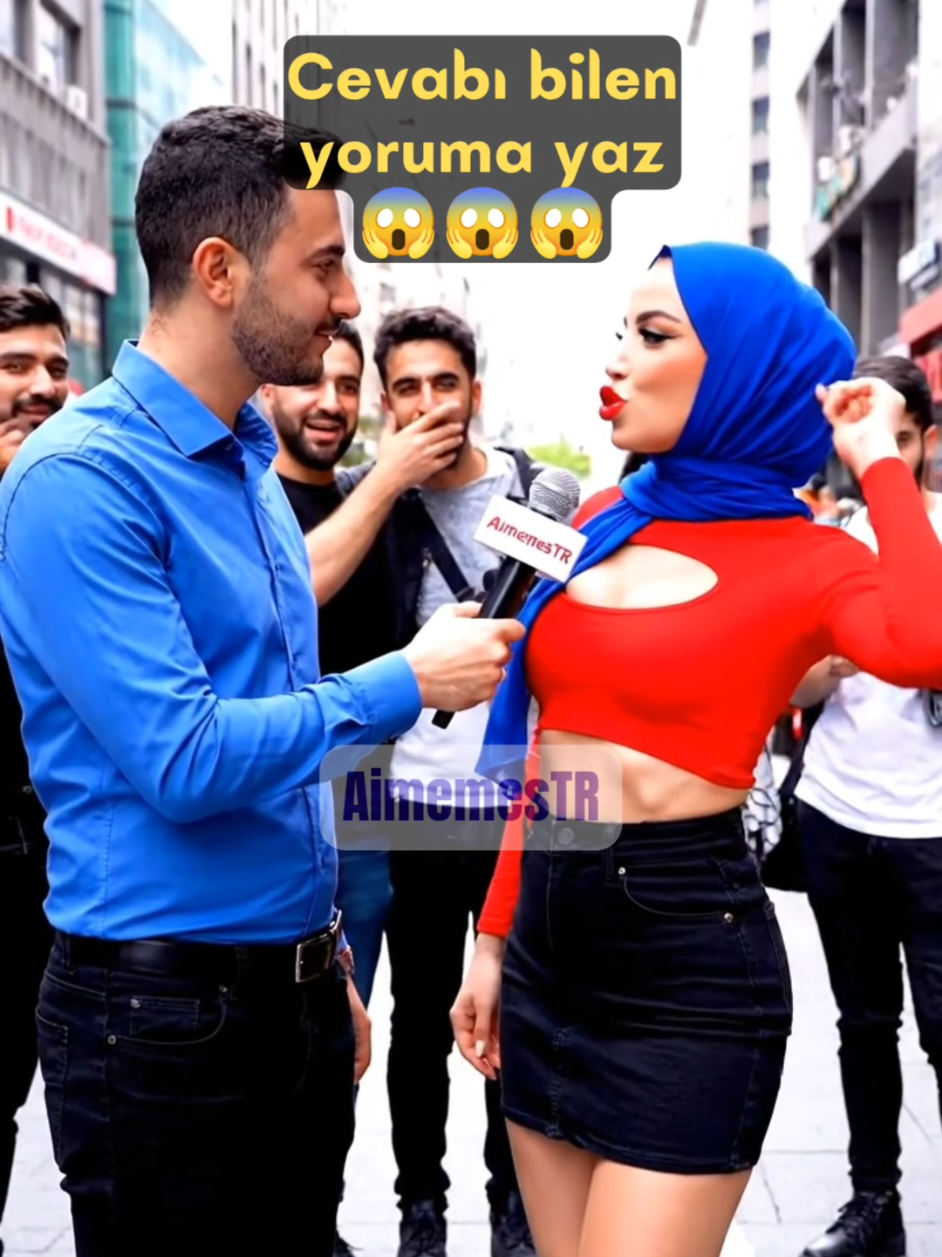 Cevabi bilen yoruma yazsın #aivideo #kesfet #fyppppppppppppppppppppppp #sokakröportajı 