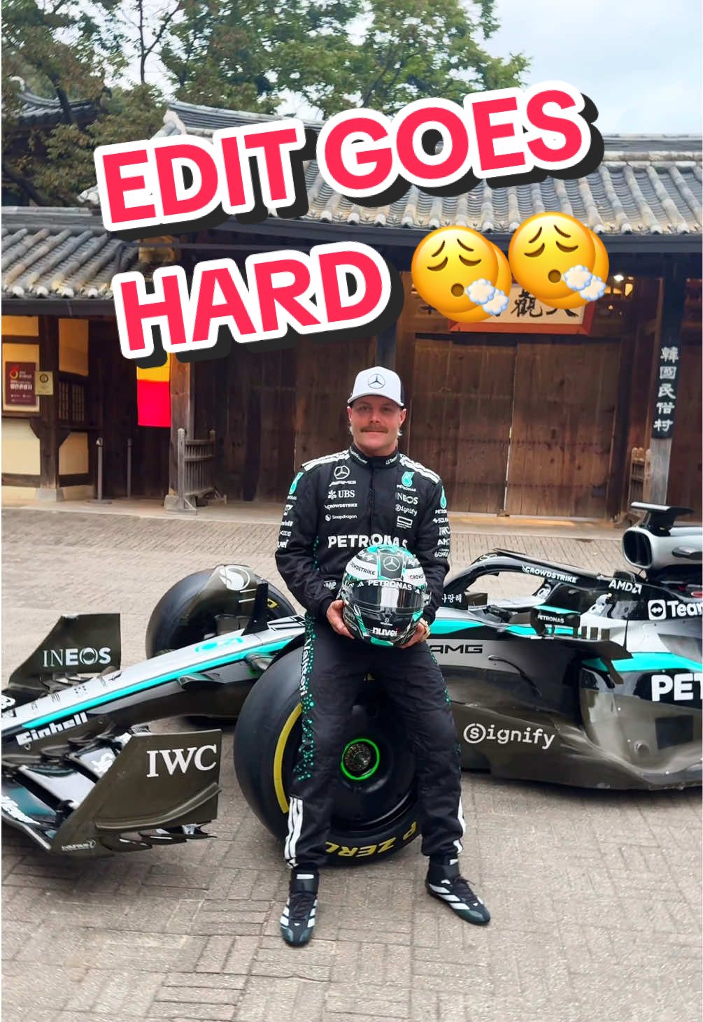 A hype edit for a hyped man 😮‍💨 WE’RE COMING FOR YOU KOREA!  #ValtteriBottas #Hype #Korea #Mercedes #F1 