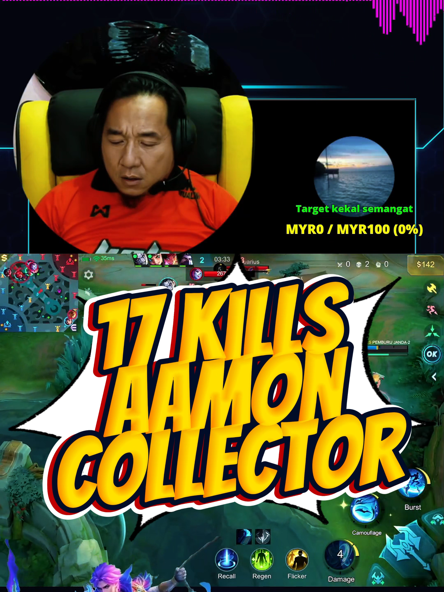 17 Kills Aamon Collector tapi Coklat #MLBB #MobileLegendsBangBang #mlbbnewskin #MLBBAamon #MLBBGrandCollection #MLBBMYSGCreators