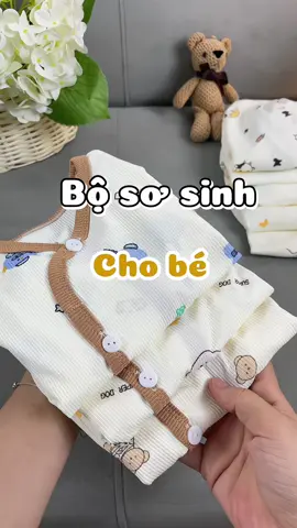 Bộ dài tay thun tăm sơ sinh các mom tham khảo a #lanhuong2be #boquanaochobe #bososinh #bososinhchobe #chuanbidodisinh 