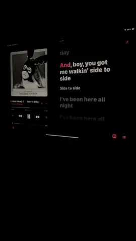 Side to side 🎶 #audio #lyrics #fyp #arianagrande #trendingaudio 