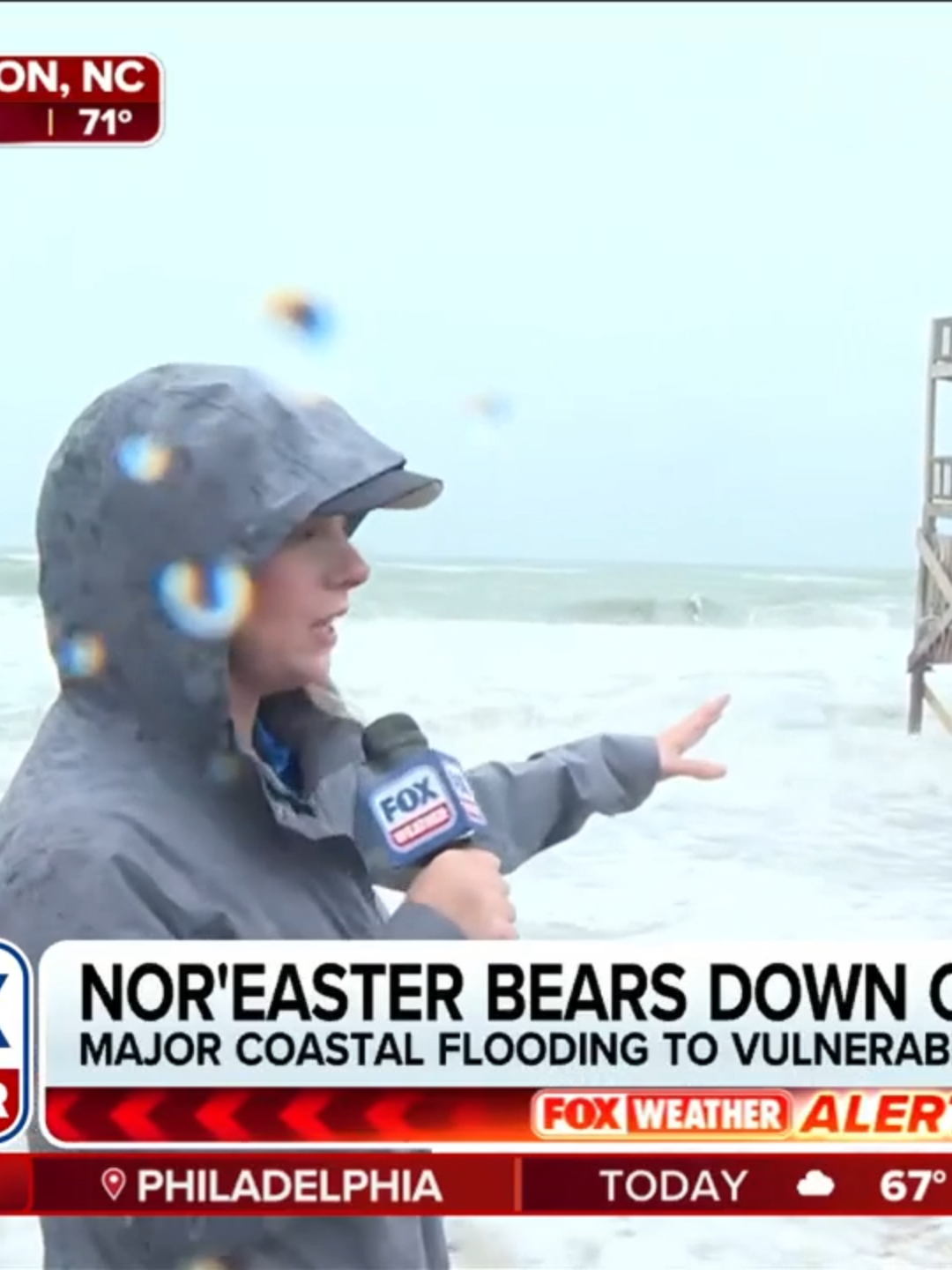 NOR'EASTER APPROACHING: Conditions in Buxton, North Carolina, are worsening as a powerful nor'easter brings heavy rain, dangerous surf and damaging winds to the East Coast. FOX Weather Correspondent Katie Byrne reports from the beach where several homes have collapsed into the ocean in recent weeks.