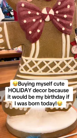 Buying myself cute holiday decor because I clearly can’t resist the Christmas aisle already! 🎄 Something about gingerbread smiles just makes everything better. 🍪 I told myself I was just looking… and then this little guy came home with me. 😅 If I were born today, it would be my birthday, so that totally counts as an excuse, right? 😂 Kicking off the holiday cheer early and I’m not even sorry about it! ✨ Who else starts decorating before Halloween? 🙋‍♀️ #HolidayVibes #GingerbreadJoy #ChristmasCameEarly #FestiveFinds #RetailTherapy