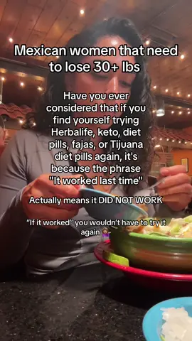 A meal plan can tell you what to eat.  But it won’t teach you how to stop feeling guilty for eating tamales at Christmas.  It won’t show you how to enjoy arroz with your family and hit your goals.  And it definitely won’t help you unlearn years of “diet rules” that never included your cultura in the first place. That’s why working with a Latina nutrition coach matters.  Because I don’t just understand macros—I understand you.  Your traditions, your struggles, your cravings, your plates. After coaching thousands of mujeres through sustainable fat loss, I can tell you:  You don’t need to cut out your culture.  You need a strategy built around it. Drop the word “sabor” in the comments and I’ll send you my free guide to help you get started—no more guessing, no more restriction. #LeanLatinaHabits #LatinaNutritionCoach #LatinaHealth #SaborSinSacrificio #HealthyConSazon #LatinasLosingWeight #WeightLossForLatinas #CulturalWellness #MexicanFoodSwaps #HabitsOverDiets #FatLossWithFlavor #LatinaCoach #HealthyLatinaLifestyle