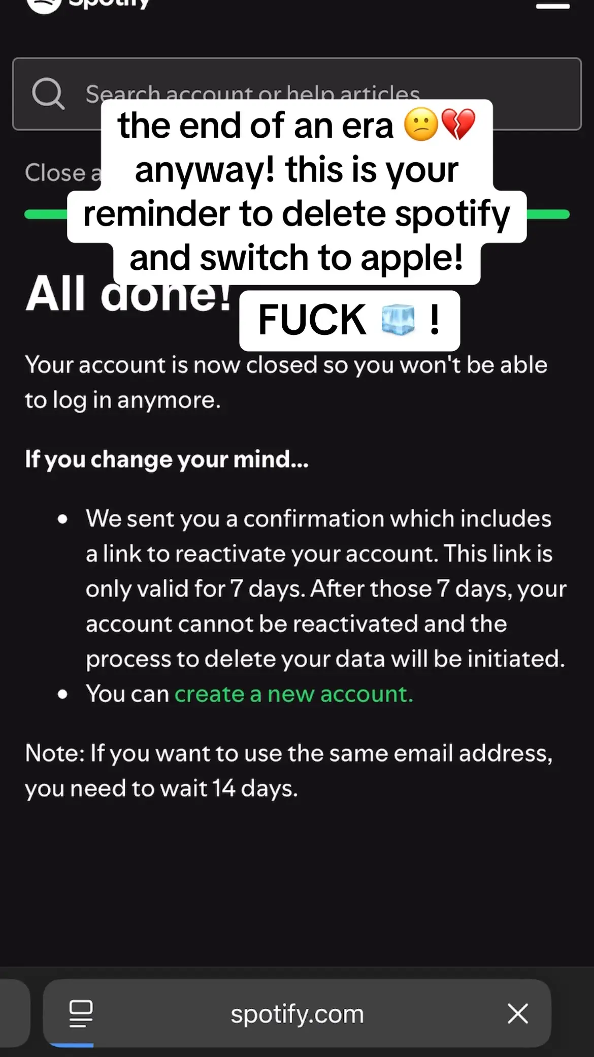 very sad, but you know what else is sad? all of the innocent people getting snatched away from their homes and families!! #endofanera #fyp #byespotify
