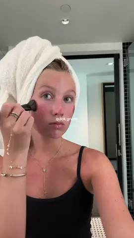 forgot to make it long enough 😝 @rhode skin @MERIT Beauty @Color Wow Hair 