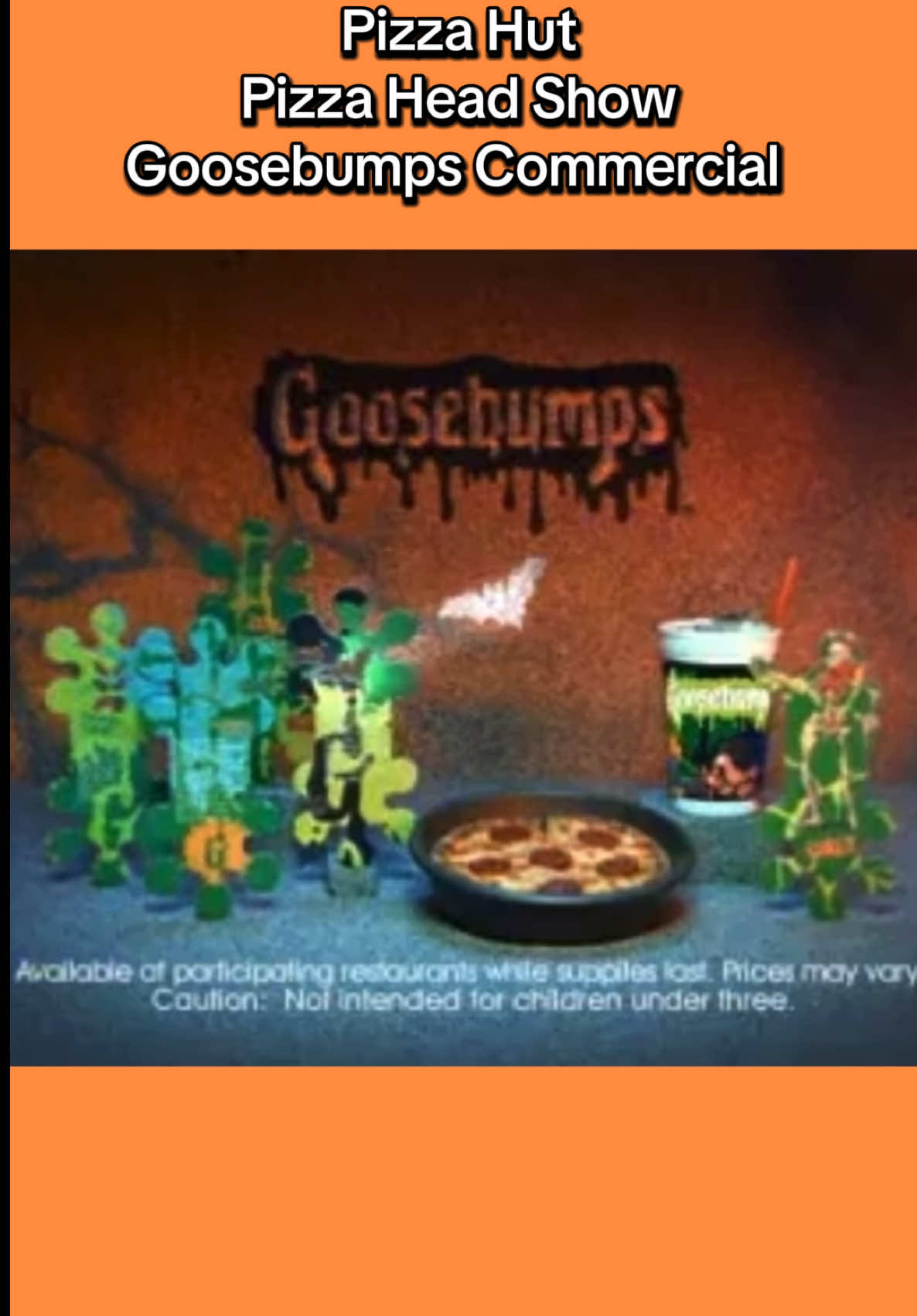 Seriously what a time to be a child growing up 🍕 I wish it looked like this at Pizza Hut today 🎃 #pizzahut #goosebumps #pizzahead