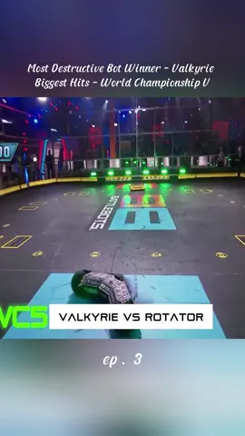 Most Destructive Bot Winner - Valkyrie - Biggest - World Championship V - ep 3  #battlebots #robots #robotics #viral #engineering 