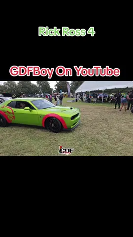 Widebody Hellcat Dodge Challenger on All Black Forgiatos ‼️ #gdfboy #dodgechallenger #hellcat  #rickrosscarshow #moparnation 