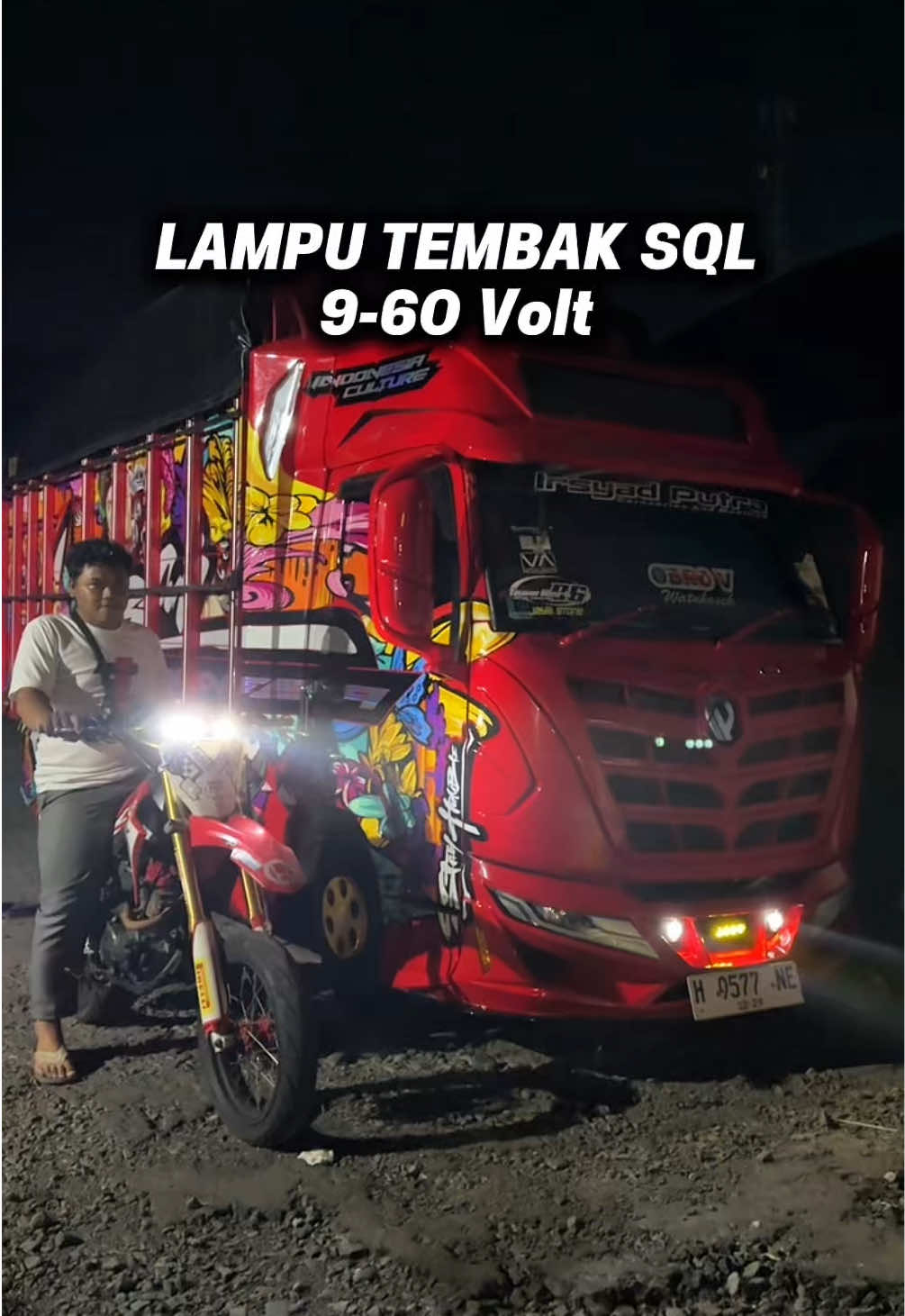 Lampu Tembak SQL 3 Mata & 4 Mata , Cahaya Kuning-Putih 9-60 volt