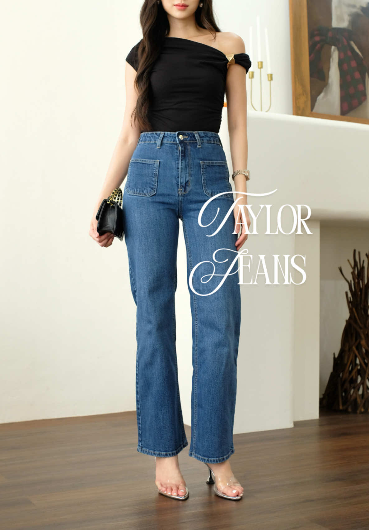 New Jeans Alert 👖🚨 Introduding Taylor Jeans! #jeanswanita #jeanshighwaist #jeansoutfit #jeansviral #jeansmurah 