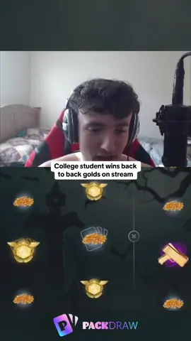 College student wins back to back golds on stream #kickstreaming 
