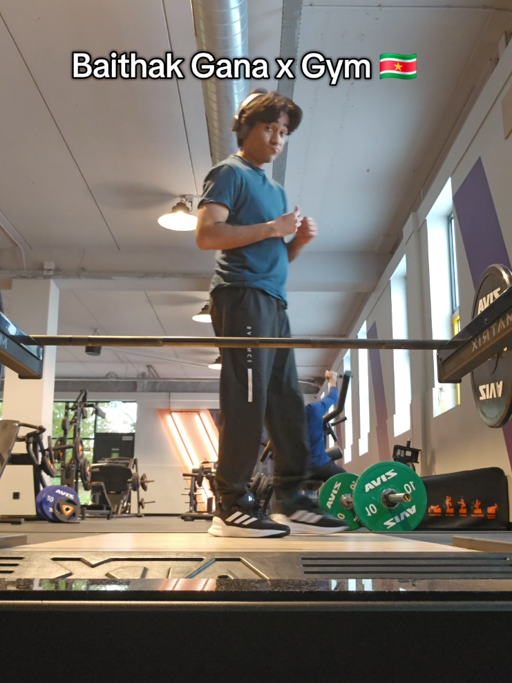 Geeft je boost 🔥😂🇸🇷 #baithakgana #baithak  #fyp #Sarnami #gym 