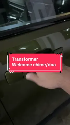 Transformer doa car start up/welcome chime
