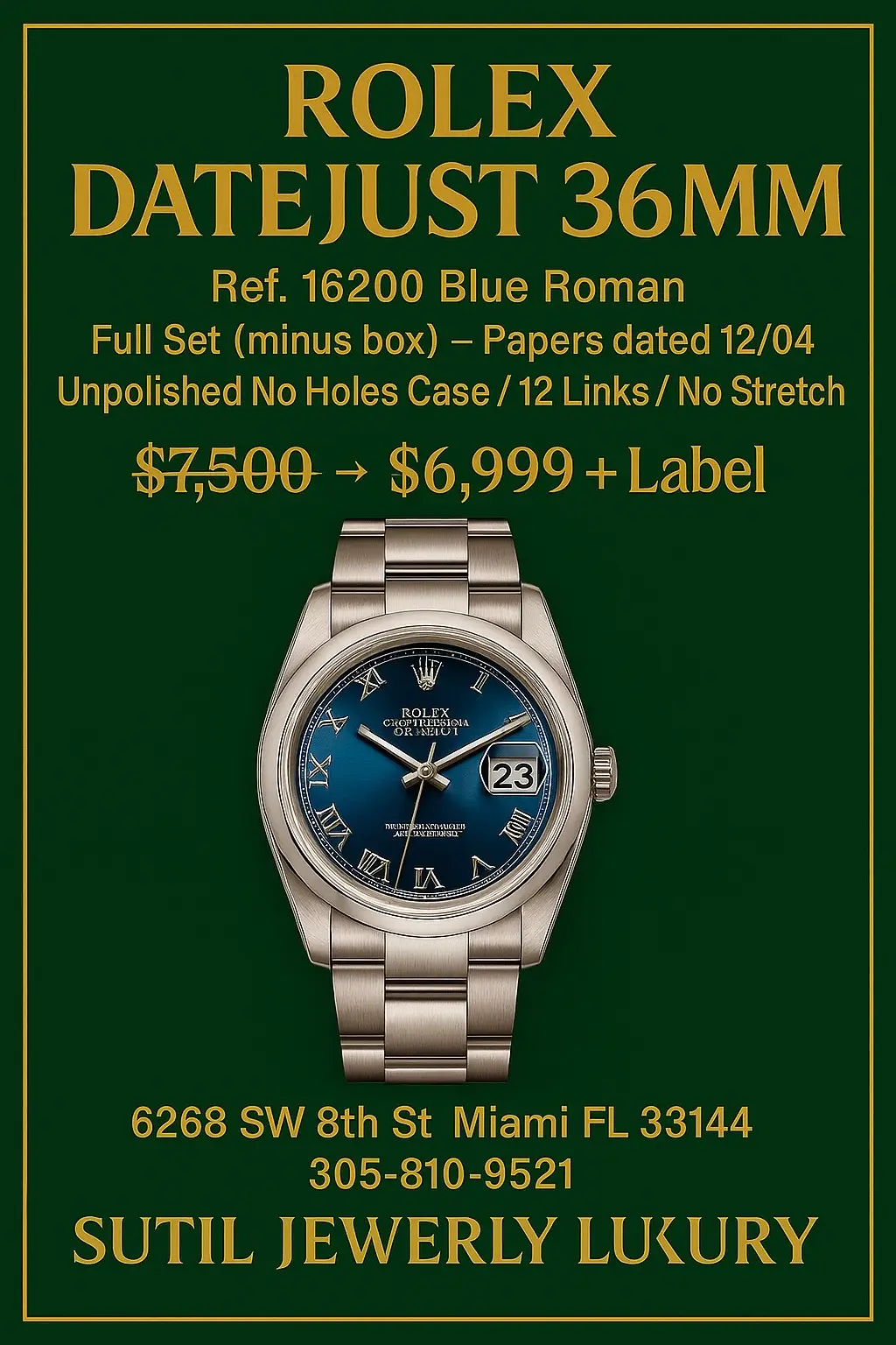 🏦 6268 sw 8th st Miami fl 33144  📲 3️⃣0️⃣5️⃣➖8️⃣1️⃣0️⃣➖9️⃣5️⃣2️⃣1️⃣ #jewelry #oro #diamond 