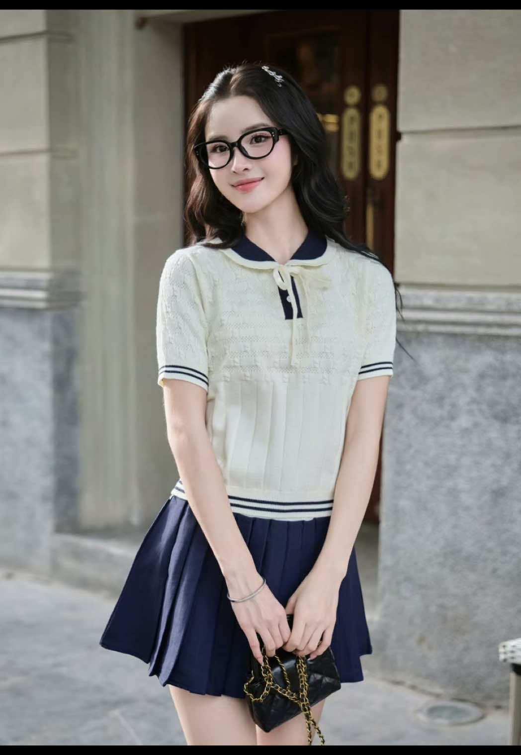 Áo len tiểu thư siêu xinh  #aolenthietke #aopololen #aolenkieu #aolentieuthu #viral 