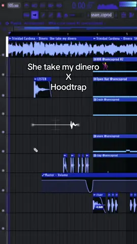 She take my dinero 🕺 - Hoodtrap 💫 #producertok #hoodtrap #hoodtrapremix #remixsong #remix 