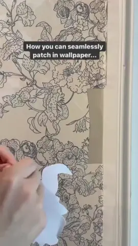 How to use wallpaper remnants to your advantage ❤️ Follow for more random DIY tips and tricks! #wallpaper #wallpapertips #peelandstickwallpaper