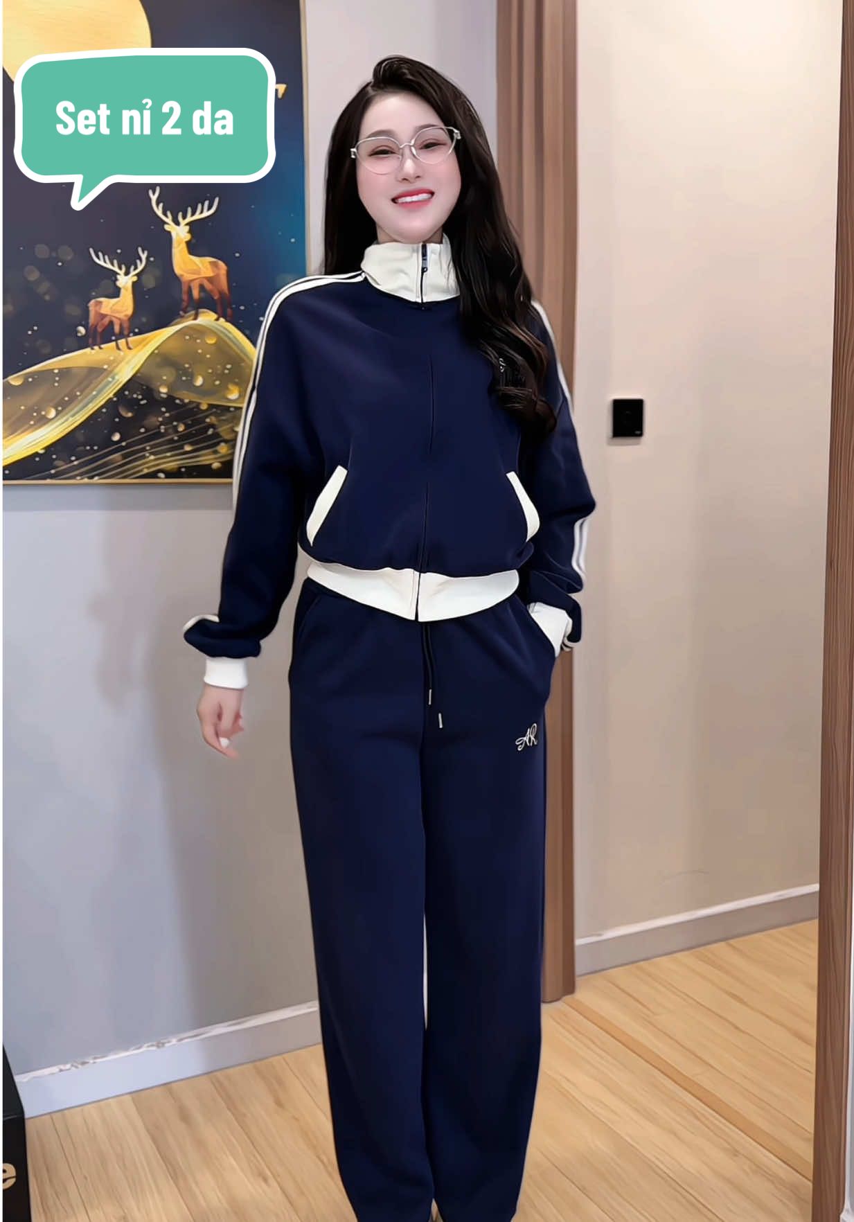 Set nỉ 2 da khoá kéo #xuhuong #thinhhanh #viral #setni #thoitrangnu 