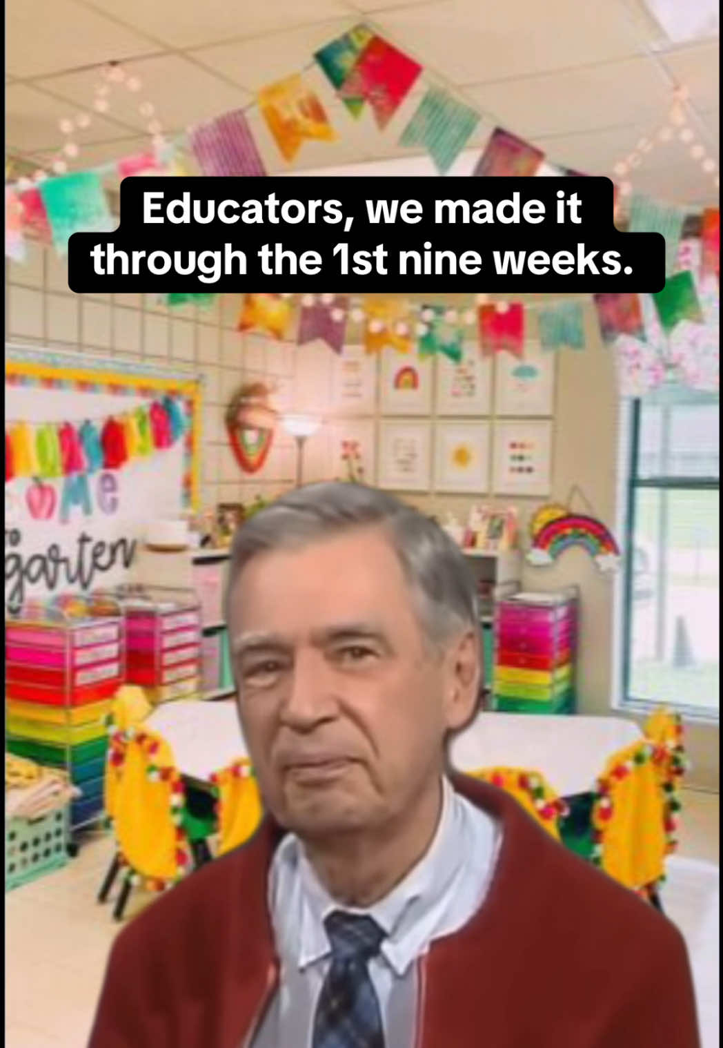 We made it through the 1st nine weeks. Only 5 more Mondays til Thanksgiving break!  #teachers #teachertok #teachersoftiktok #teacherlife #Meme 