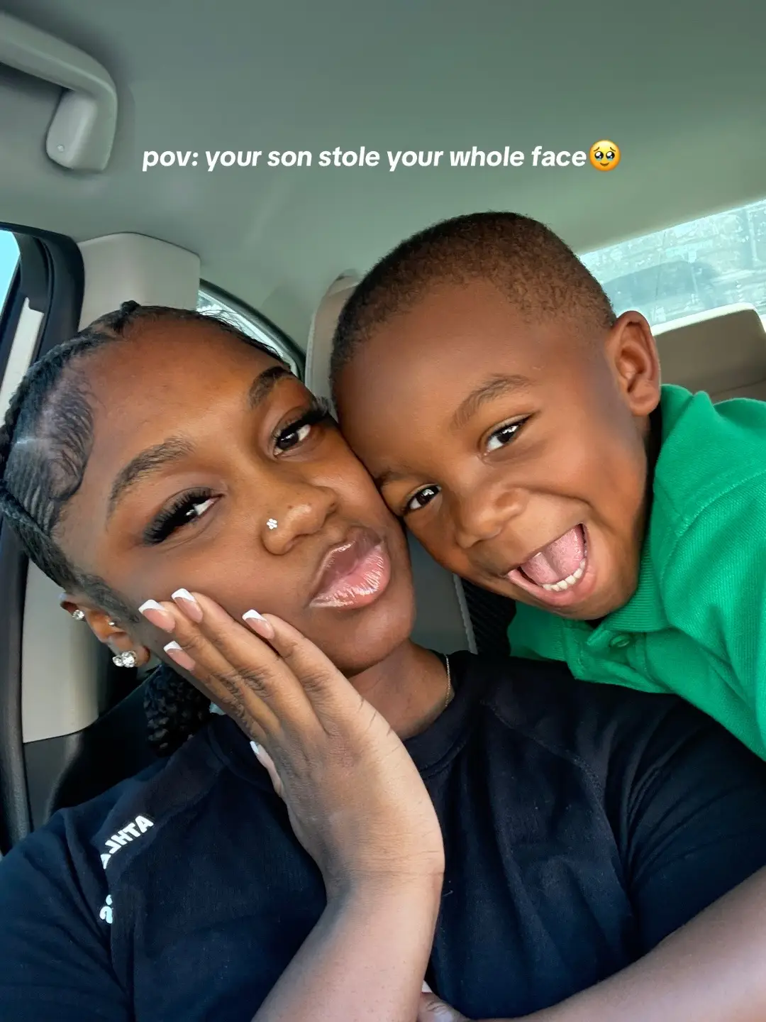we’re copy and paste🥰💙  #motherandson #lookalike #copyandpaste #boymom #fyp 