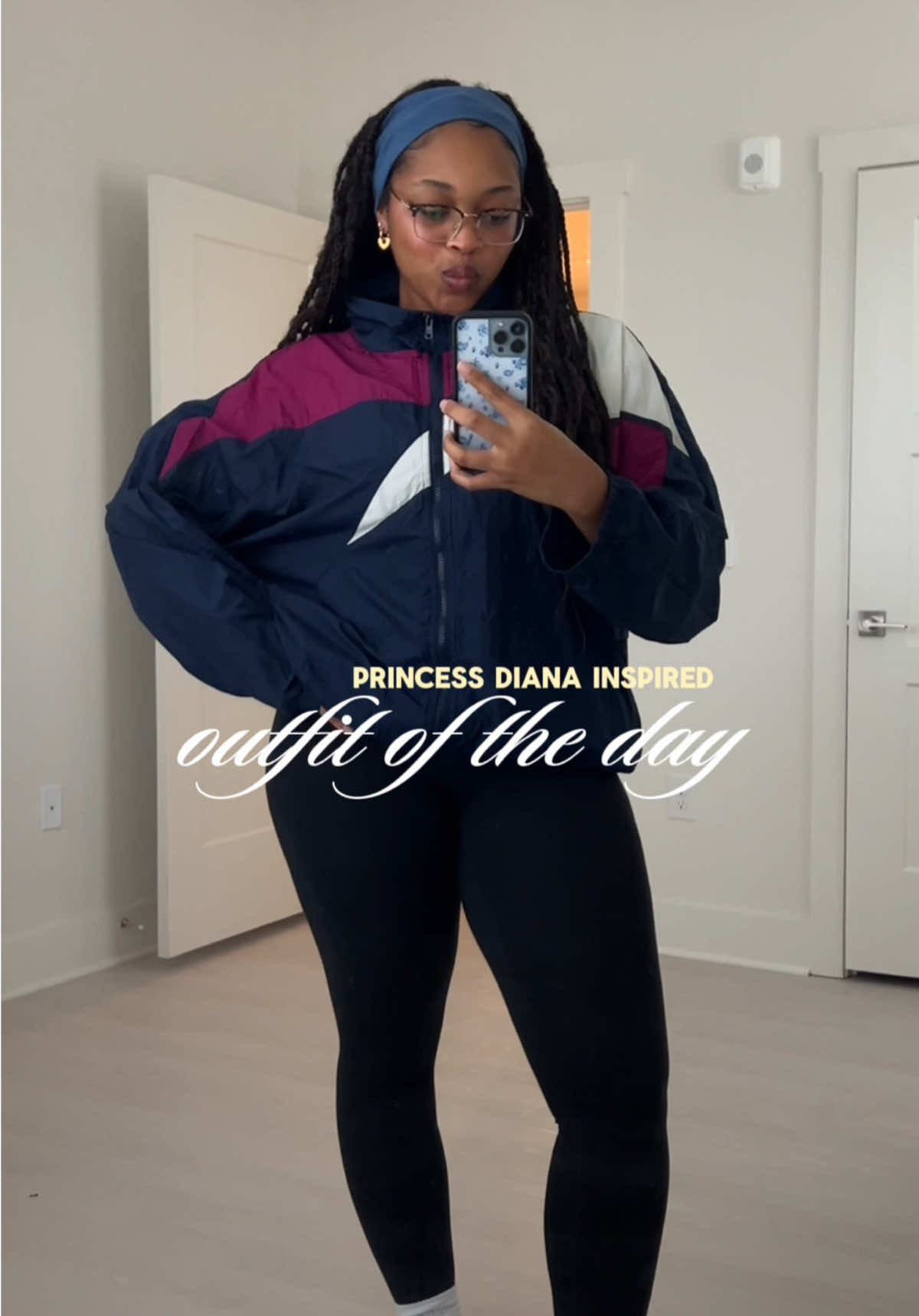 thrifted princess diana outfit for my workout class 🍇 shoes — @New Balance  #falloutfits #thrifted #modeloffduty #thriftfinds #outfitinspo 