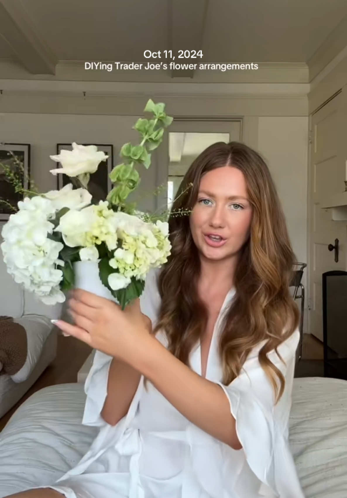 DIYed some cute little wedding flowers for our courthouse wedding last year and the bouquet is still my fave!! #onthisday #weddingtok #courthousewedding #weddingflowers #diywedding 