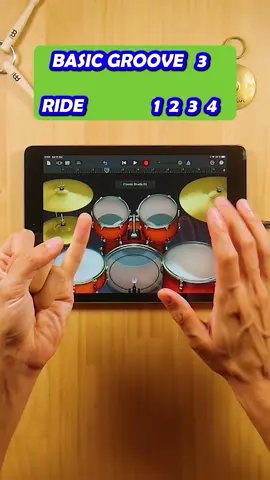 BASIC GROOVE 3 EVERY BEGINNER DRUMMER MUST LEARN 🥁 #DrumGroove #FingerDrumming #GarageBandBeats #DigitalDrums #AKENKO