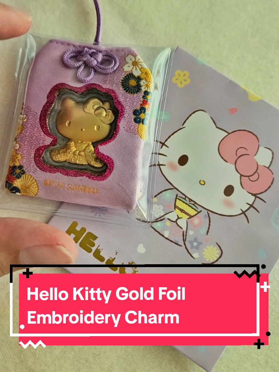 Hello Kitty shines in timeless elegance!  Dressed in a graceful kimono and crafted in intricate gold foil, paired with a matching embroidered charm bag,  a symbol of luck and success.  A must-have collectible for every Sanrio fan, exclusively from The Singapore Mint.  #HelloKitty #SingaporeMint #GoodLuckCharm #SanrioCollectors #createtowin 
