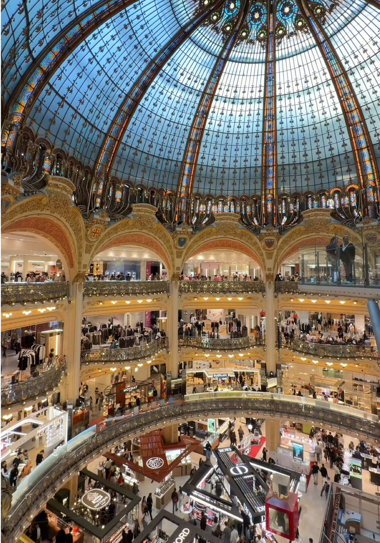 a maravilhosa galeries lafayette ✨ #paris #gallerieslafayette #parisfashionweek #vaiprofy #fyp 