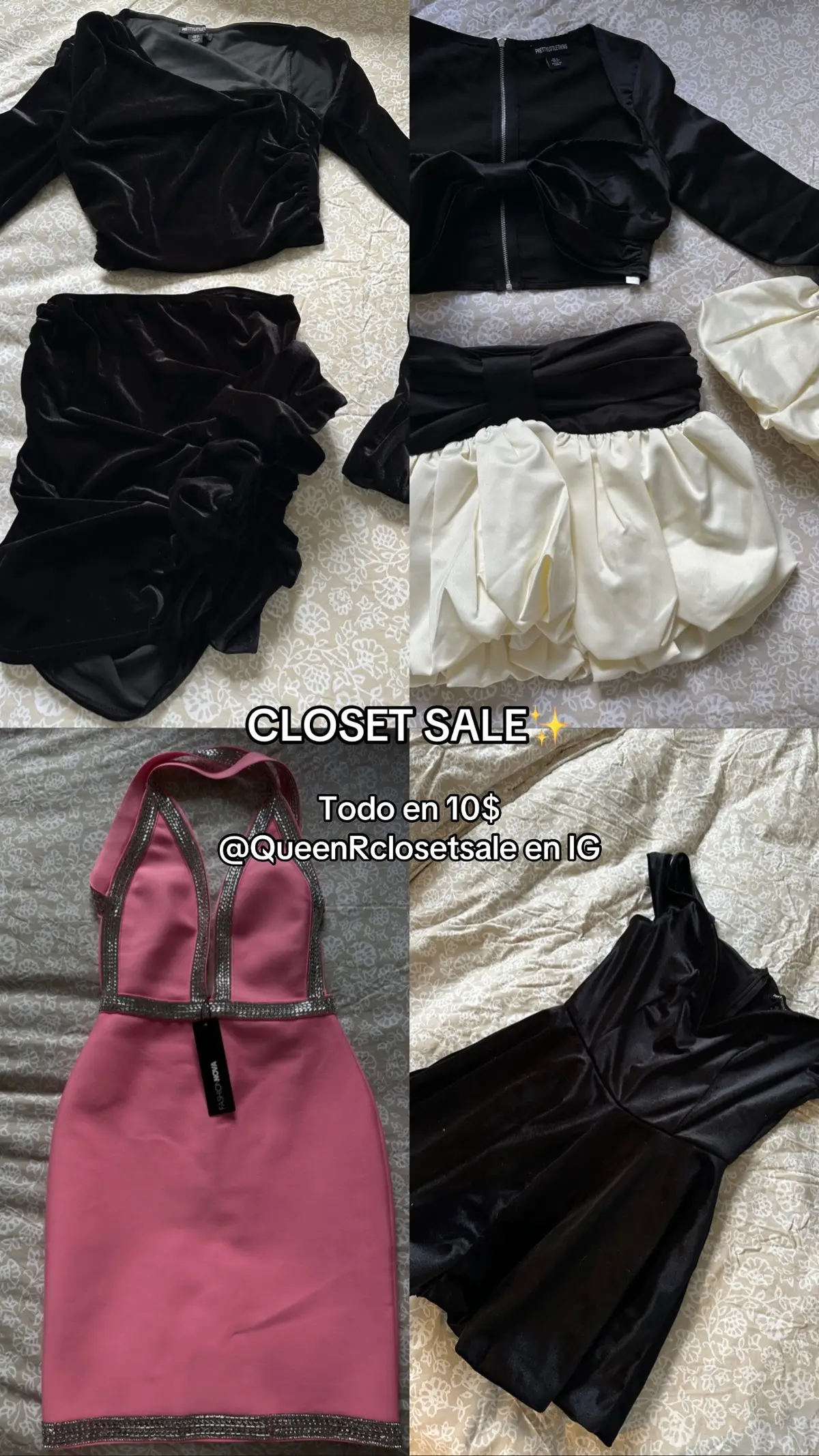Chicas todo lo publicado en 10$  Siganme en IG @QueenRclosetsale #fyp #foryou #closetsale #miami #parati 