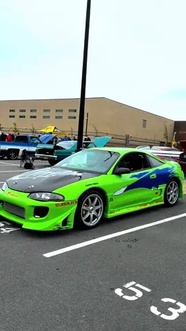 1995 Mitsubishi Eclipse with NOS🔥#foryoupage #ratio #fypシ #cars #carmeets 