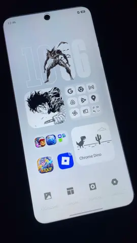 White widget anime with xos 15 #infinixhot60i #xos15 #widget #fyp #foryoupage 