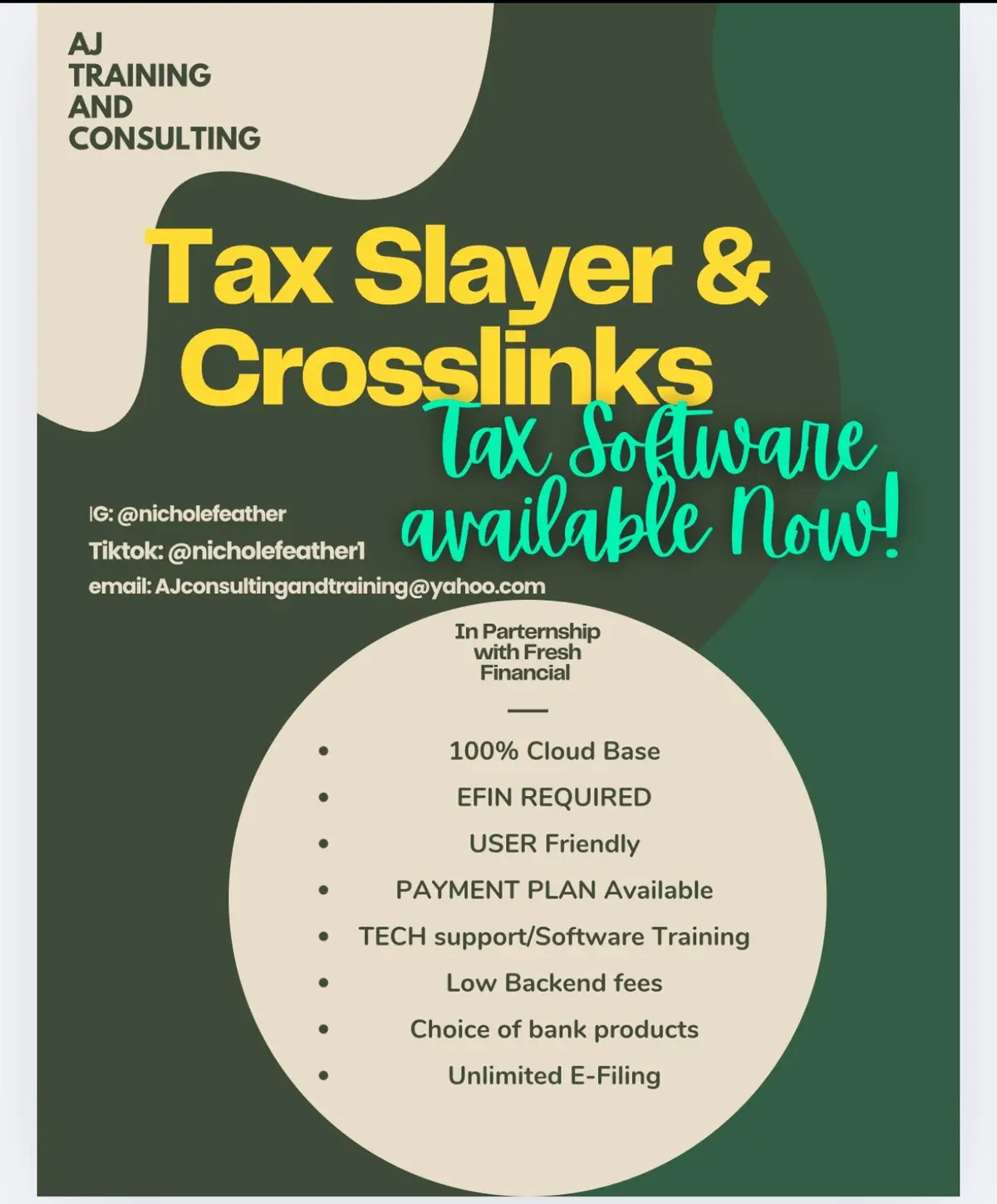 If you need software we can help you get all set up 🆙  Low back end fees  #taxseason #taxes #taxprep #taxpro #taxSoftware 