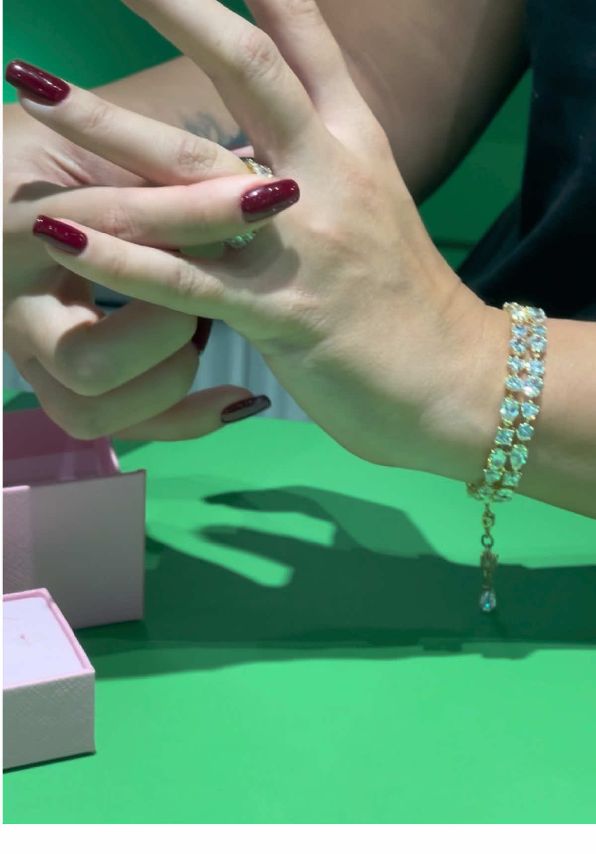 Swarovski matrix ring and Mesmera bracelet. #swarovski #lebanon 