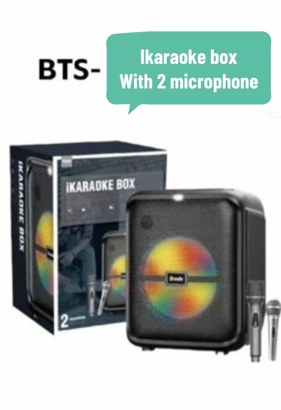 Ikaraoke box with two microphone ✨#fyp #budolfinds #karaokewithmicrophone #karaoke #bluetoothspeaker 