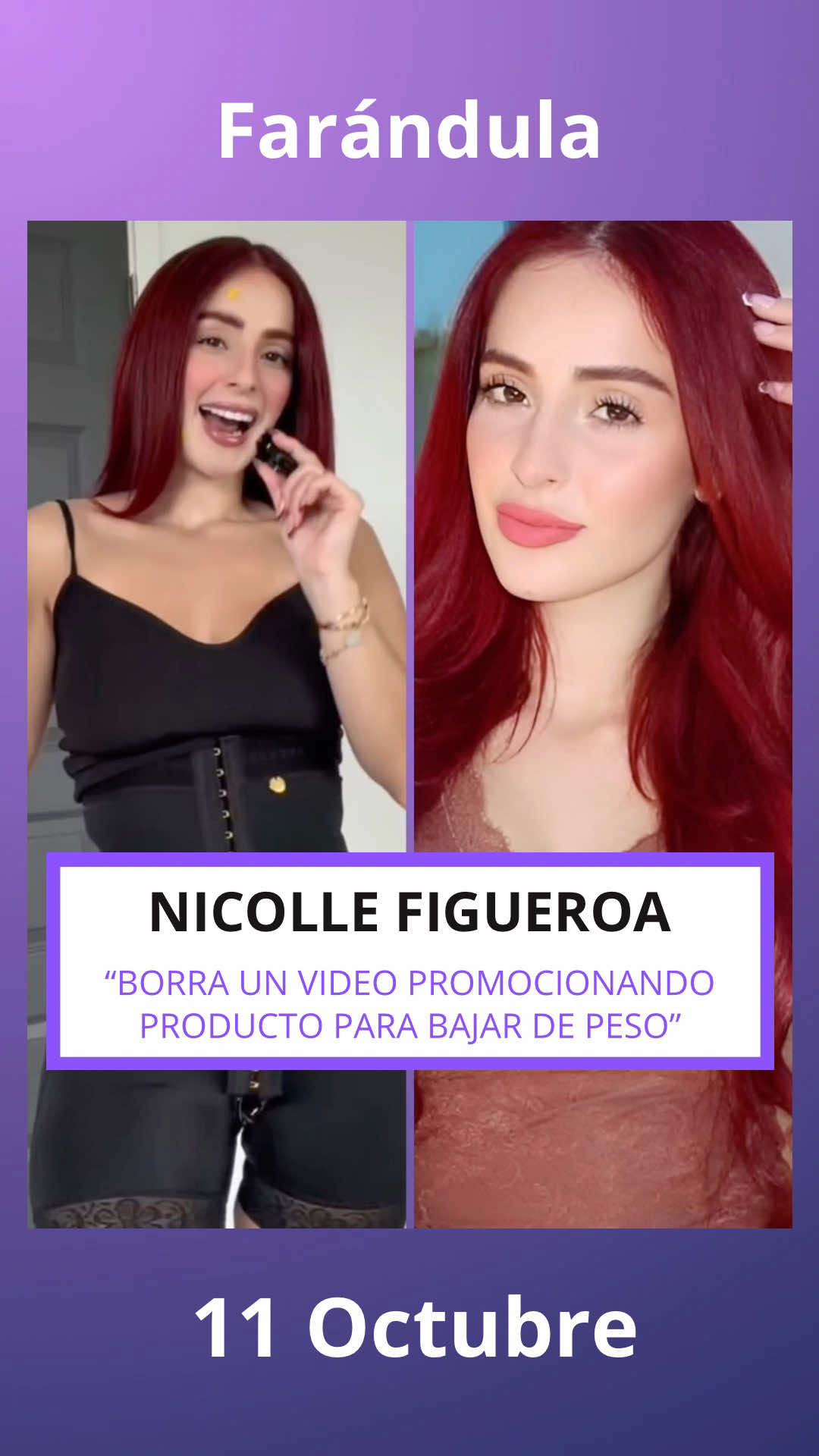 NICOLLE Figueroa borra video promocionando un producto #nicollefigueroaa #nicollefigueroa 