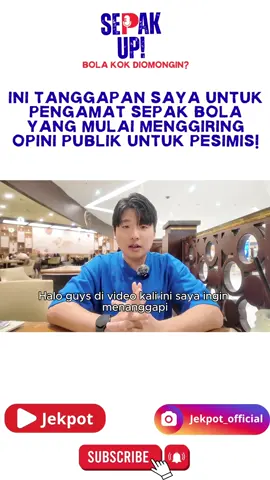Akhirnya Jeje buka suara! 🎙️ Rasa kecewa yang udah gak bisa ditahan lagi… Buat para pengamat yang mulai menggiring opini pesimis, denger ini baik-baik! Syahwat kita cuma satu: ➡️ Timnas Indonesia lolos ke Piala Dunia! Karena kita yakin Garuda bisa terbang tinggi 🇮🇩🔥 Pertanyaannya sederhana: Kalian benar-benar mencintai Timnas Indonesia, atau ada sesuatu dibaliknya?? @Seo Jeongseok  #TimnasIndonesia #Garuda #AnalisaJeje #SepakBolaIndonesia #PialaDunia 