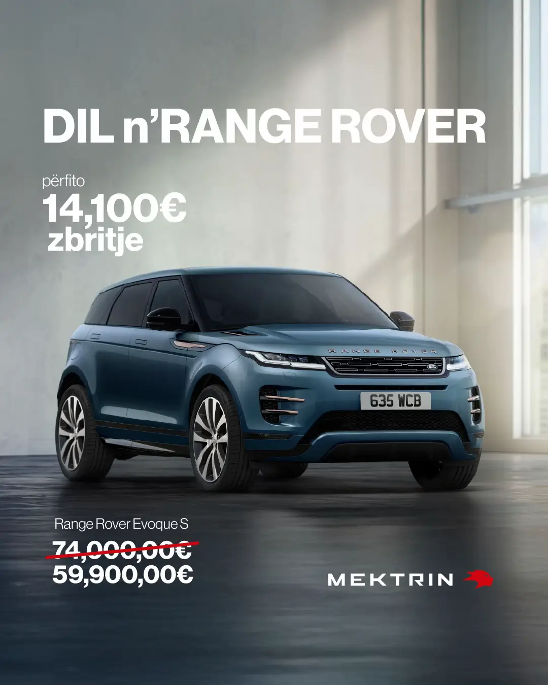 Range Rover Evoque S *Oferta vlen deri më 10 nëntor Opsionet standarde të makinës: •⁠  ⁠transmision automatik me 9 raporte •⁠  ⁠sensore parkimi para & prapa •⁠  ⁠eco start/stop •⁠  ⁠traksion awd + terrain response •⁠  ⁠klimatizator automatik me 2 zona •⁠  ⁠dritat full led me grafike daytime led •⁠  ⁠pilot automatik •⁠  ⁠sistem audio meridiantm sound system •⁠  ⁠lane keep assist •⁠  ⁠bagazhi me hapje mbyllje automatike Opsionet shtese: •⁠  ⁠xhama te erret te riforcua •⁠  ⁠disqe 19'' style 5136 •⁠  ⁠sedile me ngrohje para •⁠  ⁠driver assist pack •⁠  ⁠convenience pack •⁠  ⁠tavan panoramik #Mektrin #carsoftiktok #kosovo #fyp #cartok   