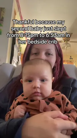 For reference my first baby NEVER slept alone at night, and would not sleep longer than 2-3 hours at a time🥲#2monthsold #2monthold #babygirl #newborn #babiesoftiktok #momof2 #2under2 #2under3 #crib #sleep 