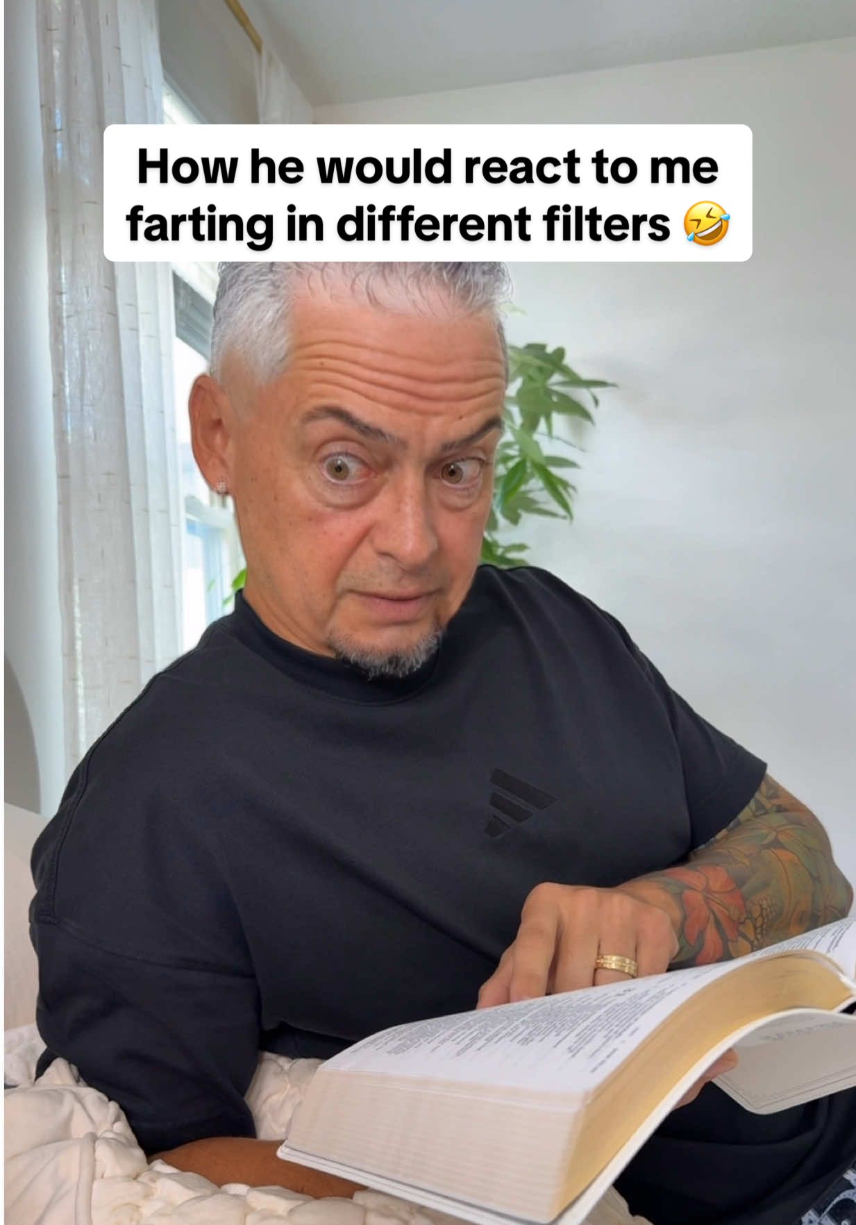 He has it all wrong us girls don’t fart. 😂😂