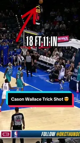 Still not over Cason Wallace making this shot 🤯 #NBA #basketball #CasonWallace #Thunder 