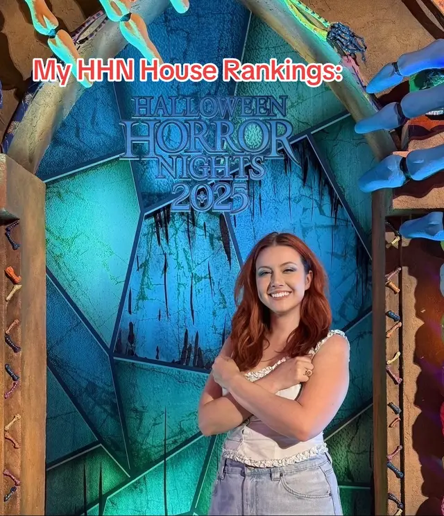 HHN haunted house ranking is IN ✅👻 I judged them on: – Scare factor (did I panic or just pose?) – Immersion (did I forget it wasn’t real?) – Line worthiness (worth 90 mins or skip?) Want my must-hit-before-midnight game plan? Let me know. #horrornights #HHN #UniversalHHN 