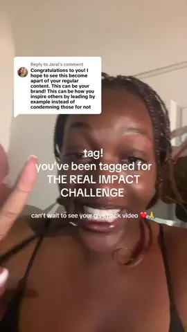Replying to @Jarai still wiping the crust from my eyes! but let’s get it!!! THE REAL IMPACT CHALLENGE you’ve been tagged. Your deadline is tonight! but you can get it done in an hour 30 if you’re efficient enough ❤️🙏@Jarai 