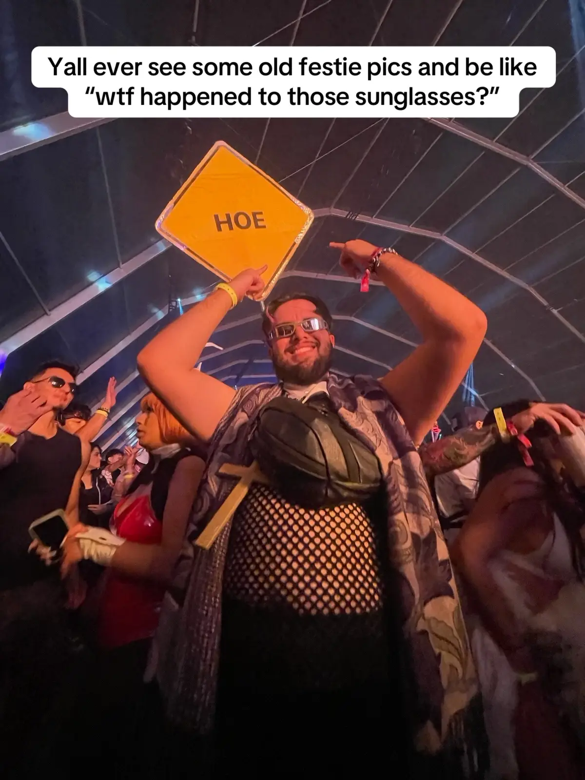 How many pairs of shades have you lost at raves/fests?? 😝Lmfaoooo get tix for Escape in my biooo 🔊 #escapehalloween #raversoftiktok #edmtiktok #ravetiktok #fypage