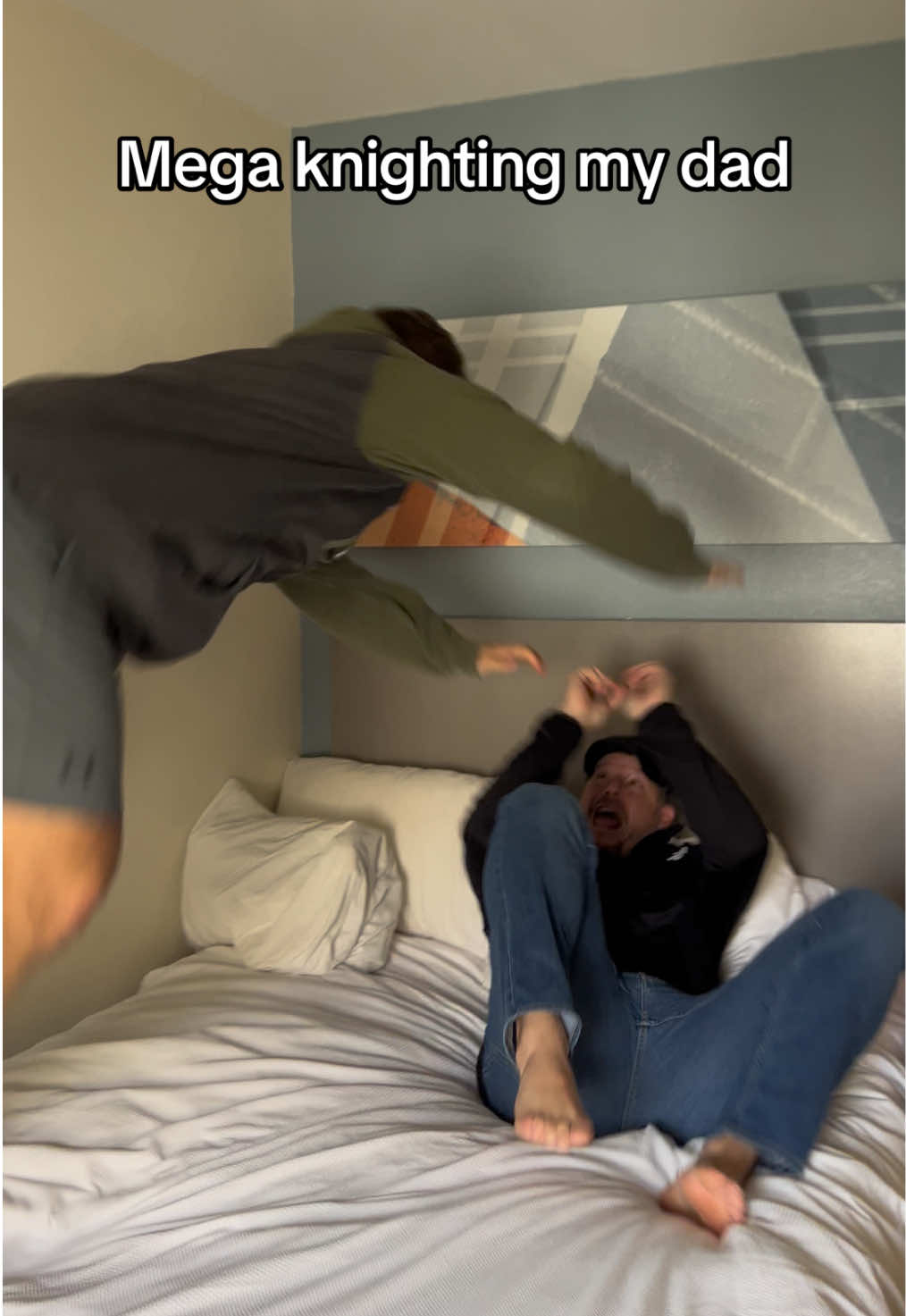 His whole life flashed before his eyes 😬 #foryou #megaknight #trend #dad #fyp 