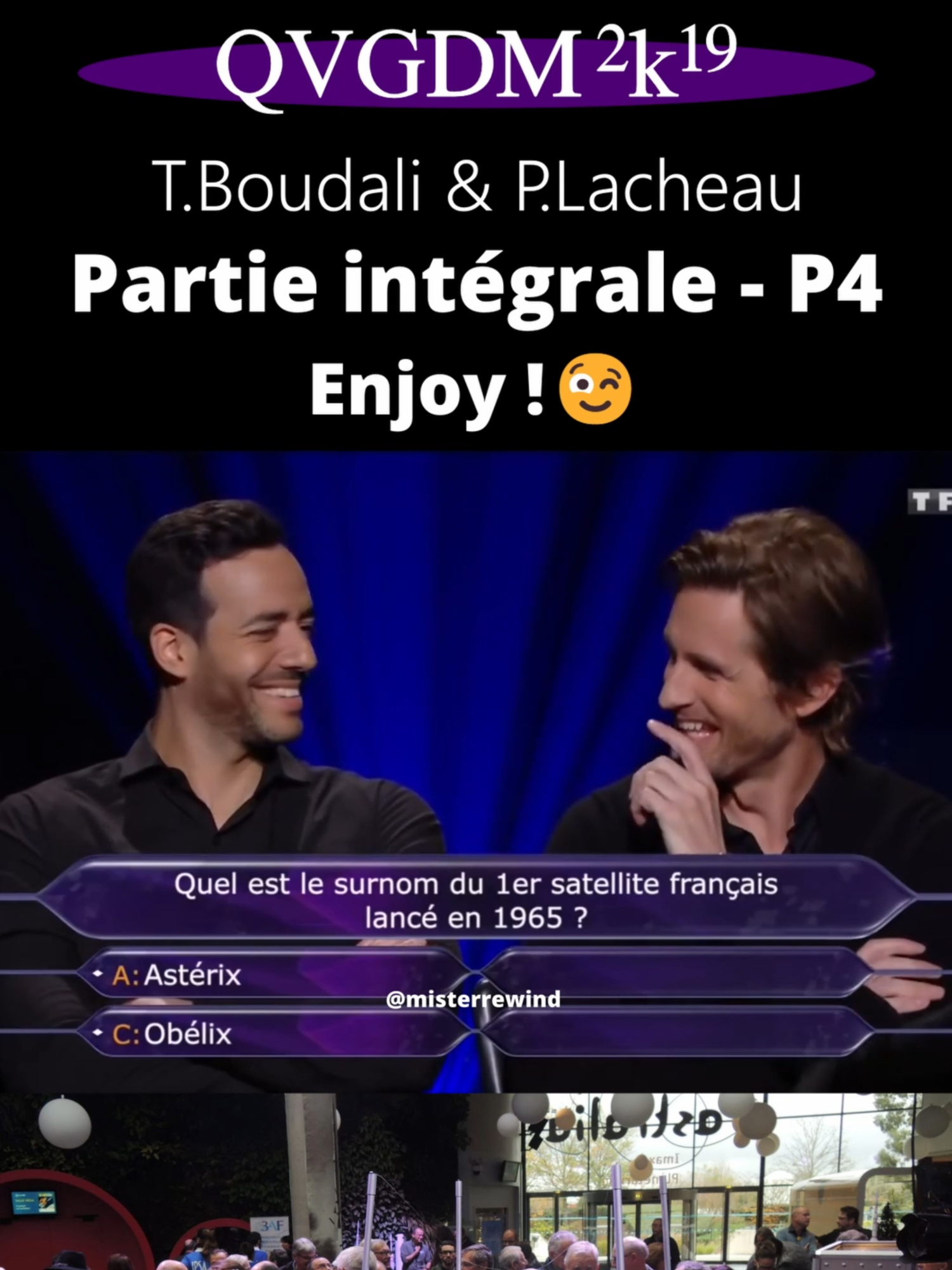 Partie en intégralité de Tarek Boudali & Phillippe Lacheau en 2k19. Enjoy :) #qvgdmchallenge #quiveutgagnerdesmillions #culturegenerale #questionreponse #jeutv
