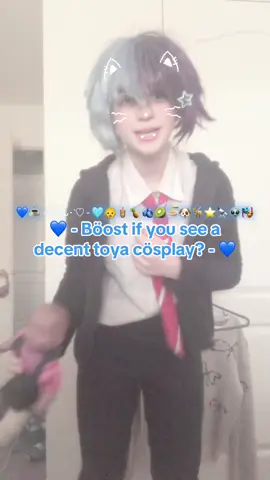 #toyaaoyagi - Hii yall - 💙☕️ - ♡´･ᴗ･`♡ - 🩵👶🧋🍍🫐🥝🍜🐶🦮⭐️🔭👽🎭 - #toyaaoyagicosplay #foryou #foryoupage 