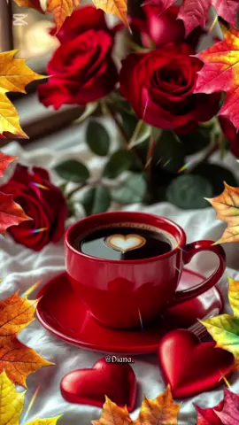 #ДОБРОЕ #УТРО #☕️🍰🌹🍂🧡🥰 